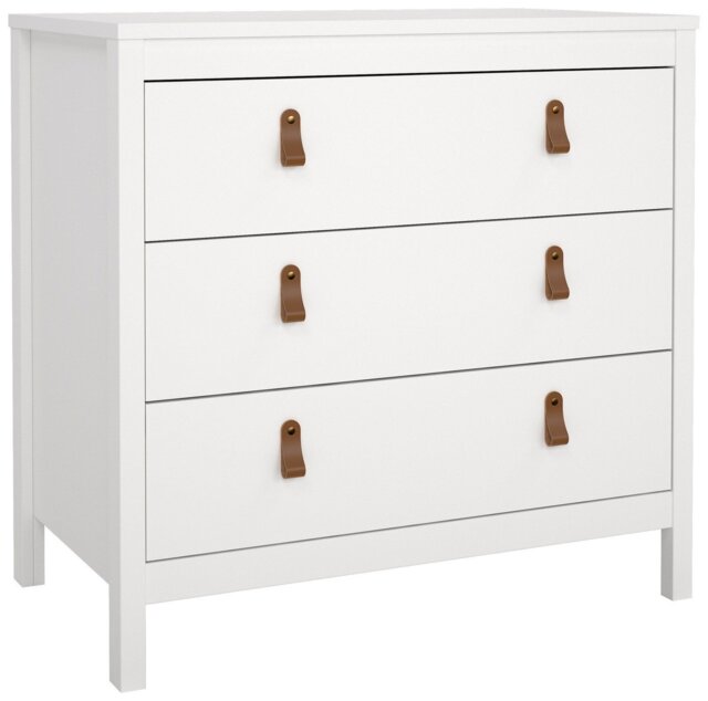 Tvilum Madrid 3 Drawer Chest - White - image 1