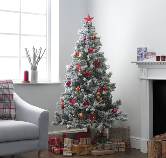 Habitat 6ft Snowy Christmas Tree - image 1
