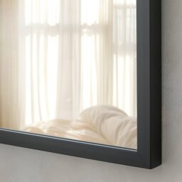 Home Essentials Black Wall Mirror - 90x65cm - thumbnail 2
