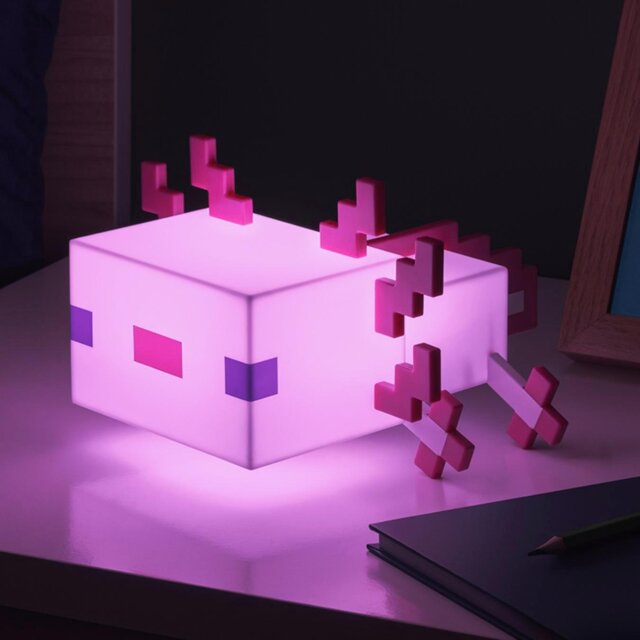 Minecraft Axolotl Icon Kids LED Night Light - image 1