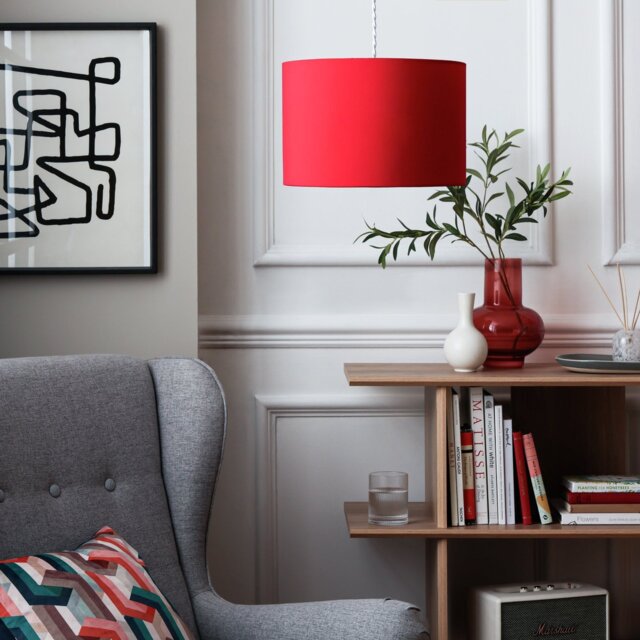 Argos Home Red Easy Fit Lampshade - 30cm - image 1