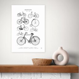 East End Prints Bicyclettes Art Print - A2