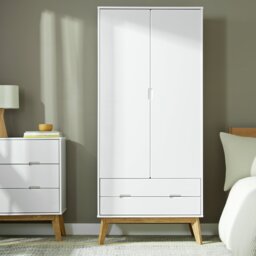 Habitat Pimlico 2 Door 2 Drawer Wardrobe - White