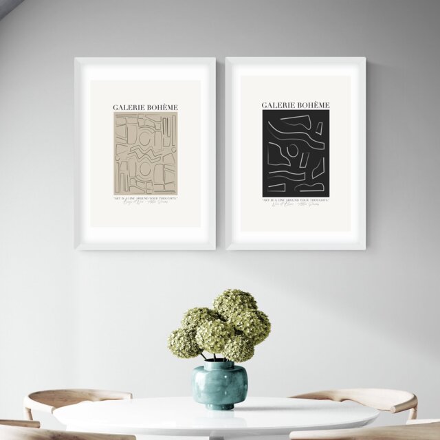East End Prints Galerie Boheme White Frame Art Print - A3 - image 1