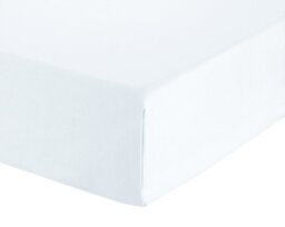 Habitat Cotton Rich 180 TC Plain White Flat Sheet - King - thumbnail 1