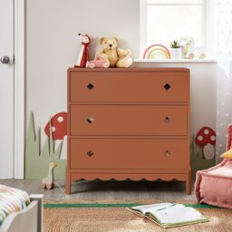 Habitat Kids Serena 3 Drawer Chest of Drawers - Rust - thumbnail 1