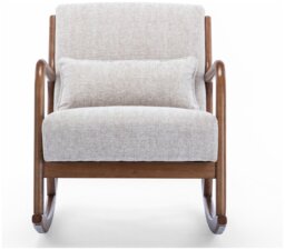 Kyoto Leah Fabric Rock Chair - Natural