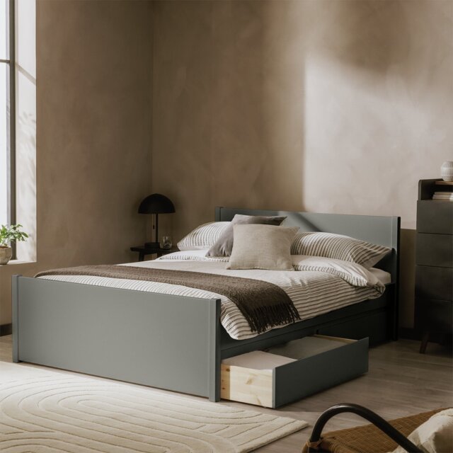 Argos Jenson 2 Drawer Double Storage Bed Frame - Grey - image 1