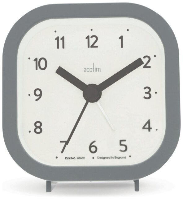 Acctim Remi Analogue Alarm Clock - Grey - image 1