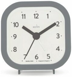 Acctim Remi Analogue Alarm Clock - Grey - thumbnail 2