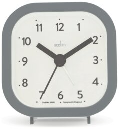 Acctim Remi Analogue Alarm Clock - Grey - thumbnail 1