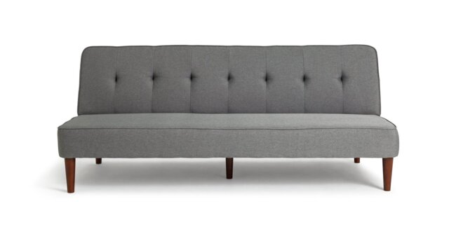 Habitat Odeon Fabric 2 Seater Clic Clac Sofa Bed - Grey - image 1