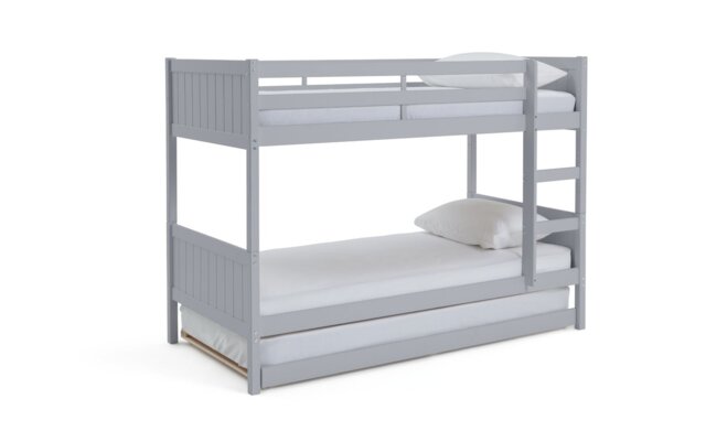 Habitat Detachable Bunk Bed Frame with Trundle - Grey - image 1