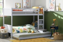 Habitat Detachable Bunk Bed Frame with Trundle - Grey - thumbnail 2