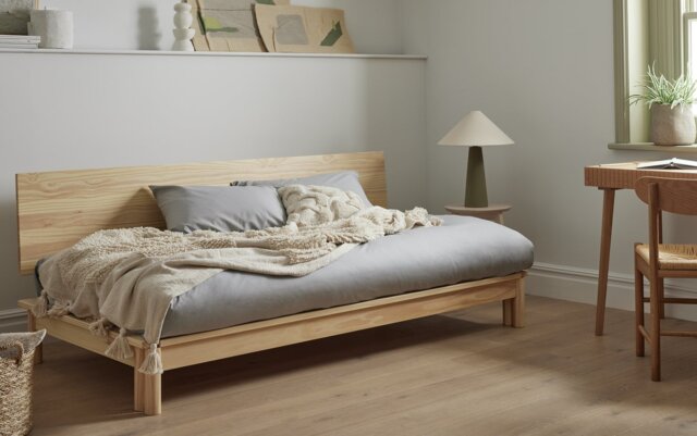 Habitat Akio Guest Bed with 2 Mattresses - Natural - image 1