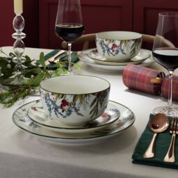 Argos Home Robin 12 Piece Stoneware Dinner Set - thumbnail 2