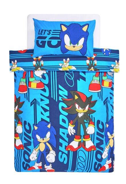 Sonic The Hedgehog Switch Blue Kids Bedding Set - Double - image 1