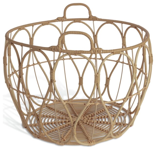 Habitat Open Weave Blanket Storage Basket - Natural - image 1