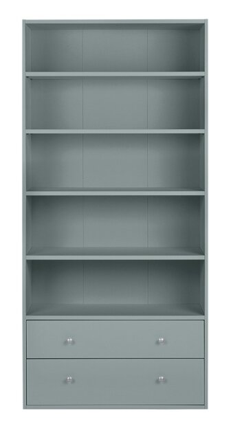 Argos Home Maine 2 Drawer Bookcase - Grey - image 1