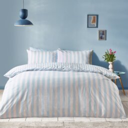 Sassy B Stripe Tease Blue Bedding Set - Double - thumbnail 1