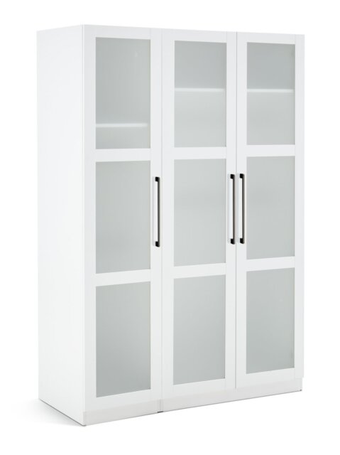 Habitat Hamburg Triple Glass Wardrobe -White - image 1