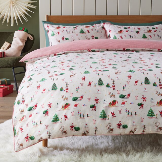 Argos Home The Night Before Christmas Bedding Set - Single