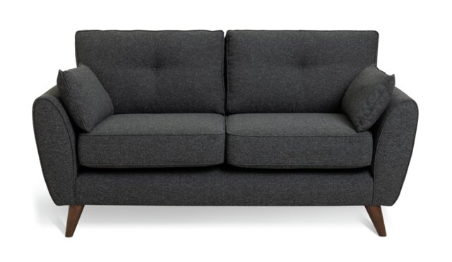 Habitat Iris Fabric 2 Seater Sofa - Charcoal - image 1