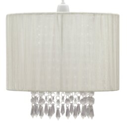 Argos Home Grazia Cream Beaded Lampshade - 30cm - thumbnail 2