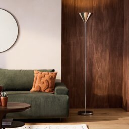 Argos Home Cone Uplighter Floor Lamp - Polished Chrome