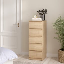 Furniture To Go Naia 5 Drawers Chest - Natural - thumbnail 1