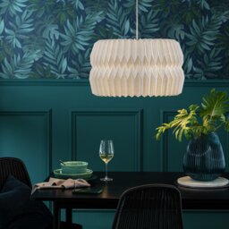 Habitat White Paper Easy Fit Lampshade - 55cm - thumbnail 1