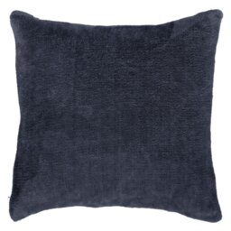 Argos Home Plain Super Soft Fleece Cushion - Navy - 43x43cm