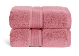 Habitat Supersoft 2 Pack Hand Towel - Rose - thumbnail 1