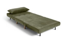 Habitat Roma Single Velvet Chairbed - Sage Green - thumbnail 2