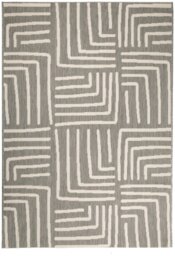 Homemaker Polypropylene Grey Rectangle Rug - 160 x 230cm - thumbnail 2