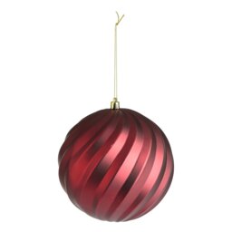 Habitat Pack of 9 Shatterproof Christmas Baubles -Red & Gold - thumbnail 2