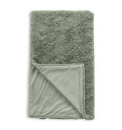 Habitat Faux Fur Textured Throw - Sage - 125x150cm - thumbnail 2