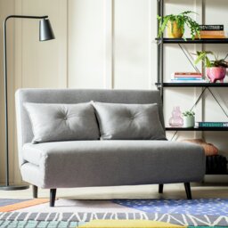 Habitat Roma Double Fabric Chairbed - Grey - thumbnail 2