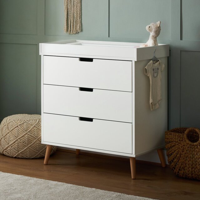Obaby Maya Changing Unit - White with Natural - image 1