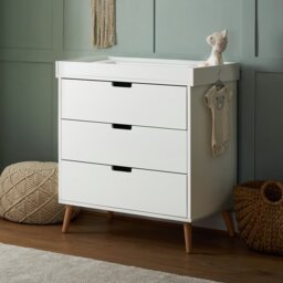 Obaby Maya Changing Unit - White with Natural