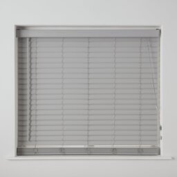 Habitat Faux Wood Grey 50mm Slat Venetian Blind - 120cm
