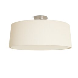 Argos Home Metal Flush Ceiling Light - Natural & Chrome
