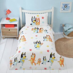 Bluey Celebrate Cotton Blue & White Kids Bedding Set-Toddler - thumbnail 2