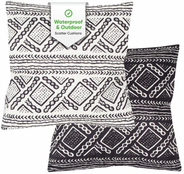 Streetwize Garden Aztec Diamond Chair Cushions - Pack of 2 - image 1