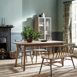Habitat x Morris & Co. Natural Dining Table, Bench &2 Chairs