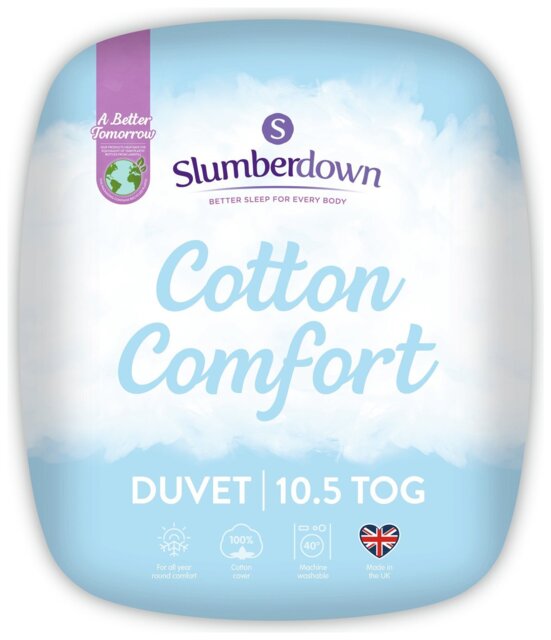 Slumberdown Cotton Comfort 10.5 Tog Duvet - Superking - image 1