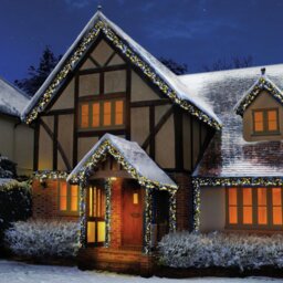 Premier Decorations 480 White LED Christmas Cluster Lights - thumbnail 2