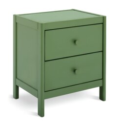 Habitat Bronte 2 Drawer Bedside Table - Green - thumbnail 1