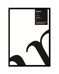 Habitat Ontario Black Wooden Picture Frame - 40x50cm