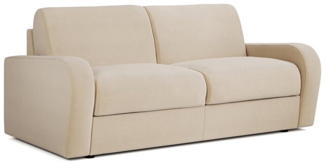 Jay-Be Deco Fabric 3 Seater Sofa Bed - Cream - image 1